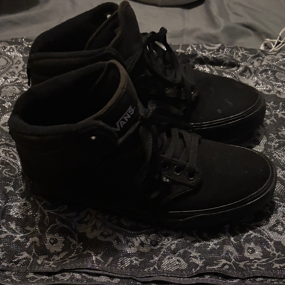 Vans Black High-Top Canvas Skate Sneakers